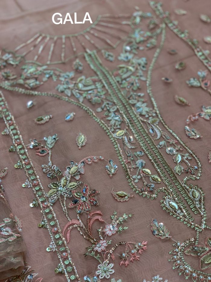 Gulaal Amirah Embroidered Suit With Adda Work