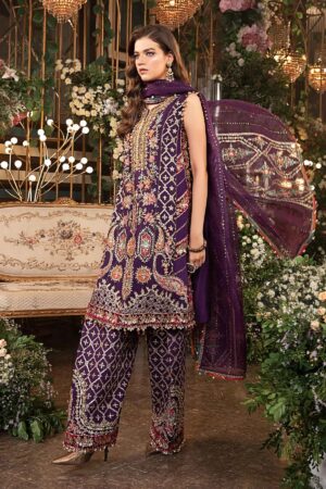 Maria b Raw Silk Suit BD-2903