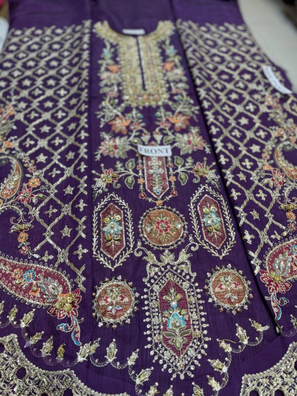 Maria b Raw Silk Suit BD-2903