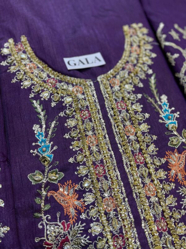 Maria b Raw Silk Suit BD-2903