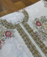 Ethnc Off White Dress With Hand made