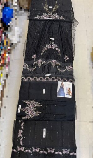 Maria b Embroidered Organza Suit BD3004