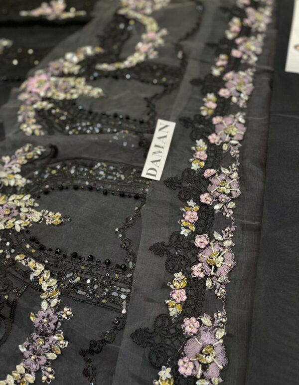 Maria b Embroidered Organza Suit BD3004