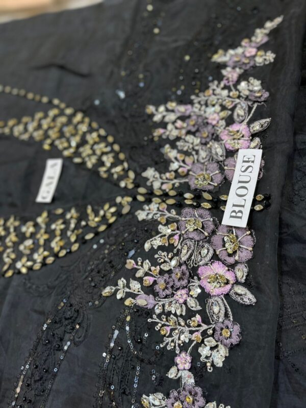 Maria b Embroidered Organza Suit BD3004