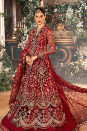 Maria b Mbroidered D-08 Wedding Dress