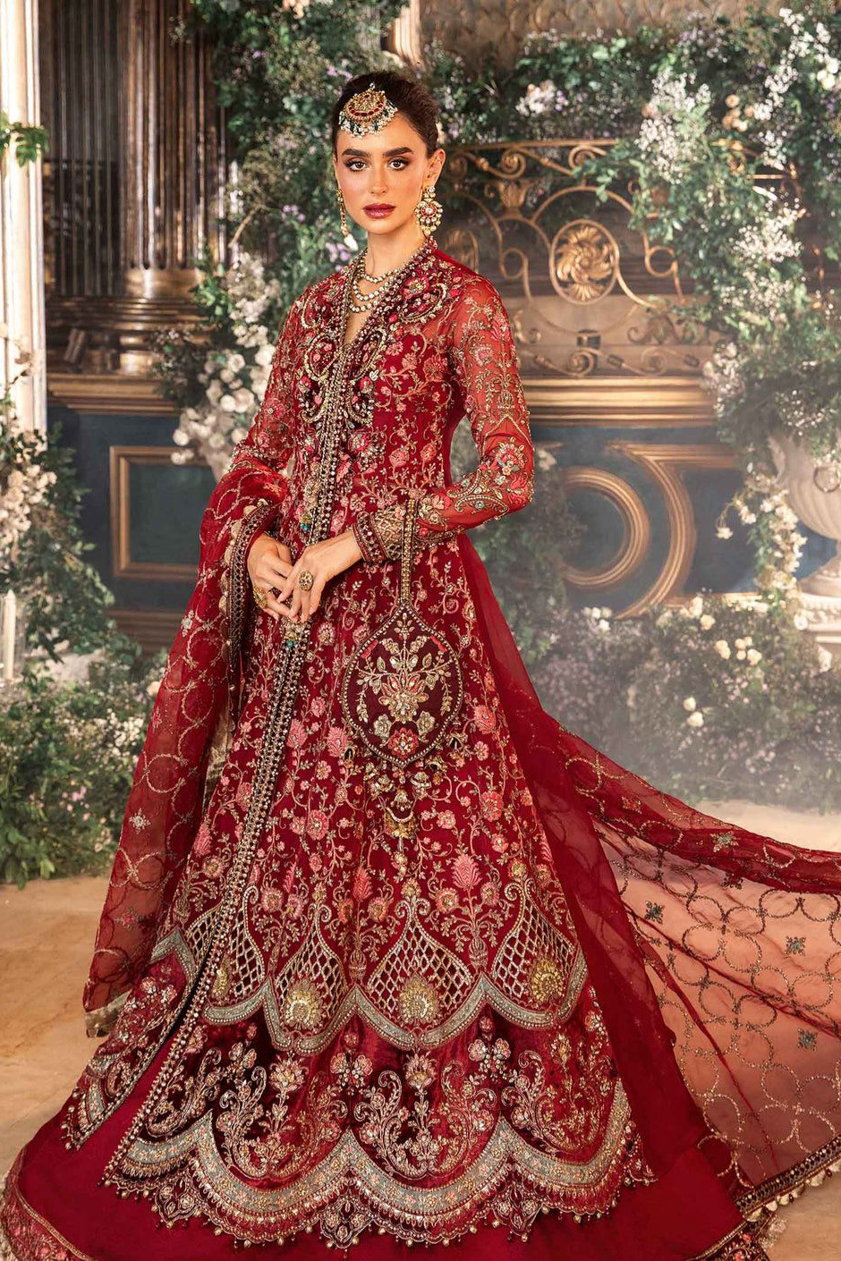 Maria b Mbroidered D-08 Wedding Dress (1) Maria b Mbroidered D-08 Wedding Dress