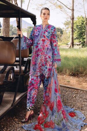 Maria b Lawn Suit MPT-2902-B Embroidered 3pc