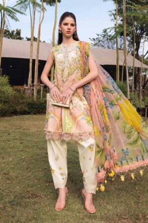 Maria b Lawn Suit MPT-2908-A Embroidered 3pc