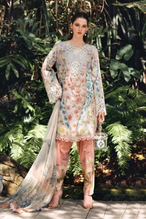 Maria b Lawn Suit MPT-2910-B Embroidered 3pc